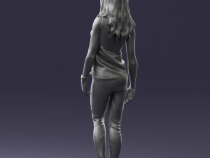 girl in black leggings 0376 3d print ready 3D Print Model