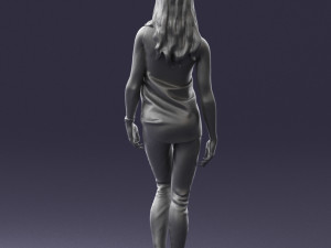 girl in black leggings 0376 3d print ready 3Dプリントモデル