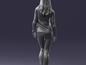 girl in black leggings 0376 3d print ready 3D Print Model