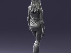 girl in black leggings 0376 3d print ready 3Dプリントモデル