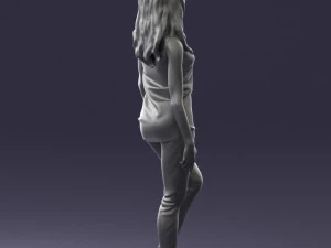 girl in black leggings 0376 3d print ready 3D Print Model