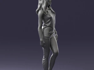 girl in black leggings 0376 3d print ready 3D Print Model