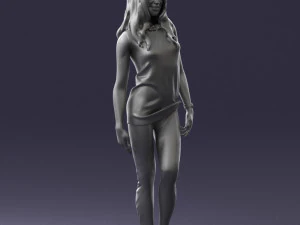 girl in black leggings 0376 3d print ready 3D Print Model