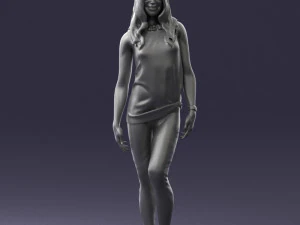 girl in black leggings 0376 3d print ready 3D Print Model