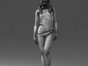 girl in black leggings 0376 3d print ready 3D Print Model