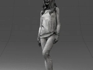 girl in black leggings 0376 3d print ready 3D Print Model