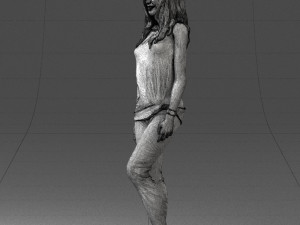 girl in black leggings 0376 3d print ready 3Dプリントモデル