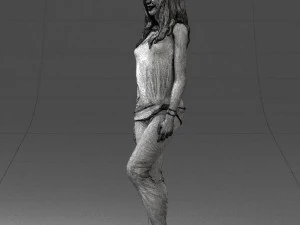 girl in black leggings 0376 3d print ready 3D Print Model