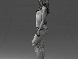 girl in black leggings 0376 3d print ready 3D Print Model
