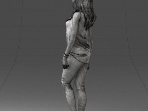 girl in black leggings 0376 3d print ready 3Dプリントモデル
