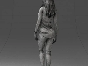girl in black leggings 0376 3d print ready 3D Print Model