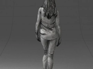girl in black leggings 0376 3d print ready 3D Print Model