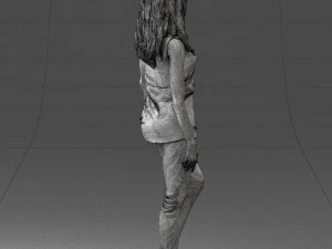 girl in black leggings 0376 3d print ready 3D Print Model