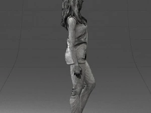 girl in black leggings 0376 3d print ready 3D Print Model