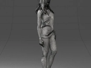 girl in black leggings 0376 3d print ready 3D Print Model