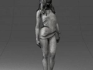 girl in black leggings 0376 3d print ready 3D Print Model