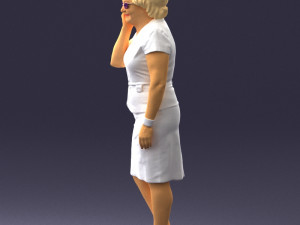 grandmother in white suit 0373 3d print ready 3D-Modell