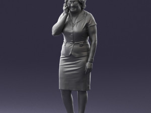 grandmother in white suit 0373 3d print ready 3D-Modell