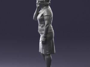 grandmother in white suit 0373 3d print ready 3D-Modell