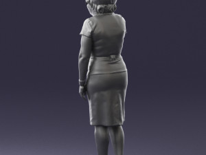 grandmother in white suit 0373 3d print ready 3D-Modell