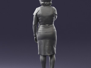 grandmother in white suit 0373 3d print ready 3D-Modell