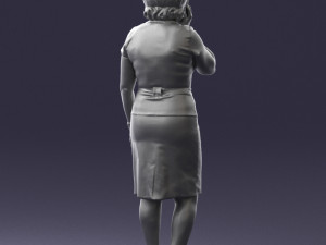 grandmother in white suit 0373 3d print ready 3D-Modell