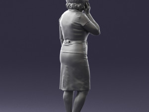 grandmother in white suit 0373 3d print ready 3D-Modell