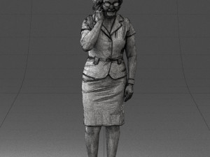 grandmother in white suit 0373 3d print ready 3D-Modell