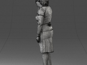 grandmother in white suit 0373 3d print ready 3D-Modell