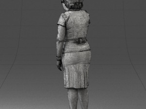 grandmother in white suit 0373 3d print ready 3D-Modell