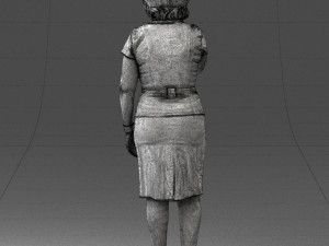 grandmother in white suit 0373 3d print ready 3D-Modell