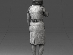 grandmother in white suit 0373 3d print ready 3D-Modell