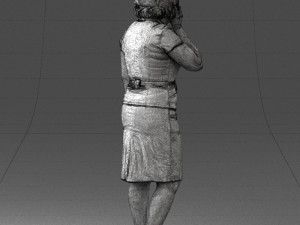 grandmother in white suit 0373 3d print ready 3D-Modell