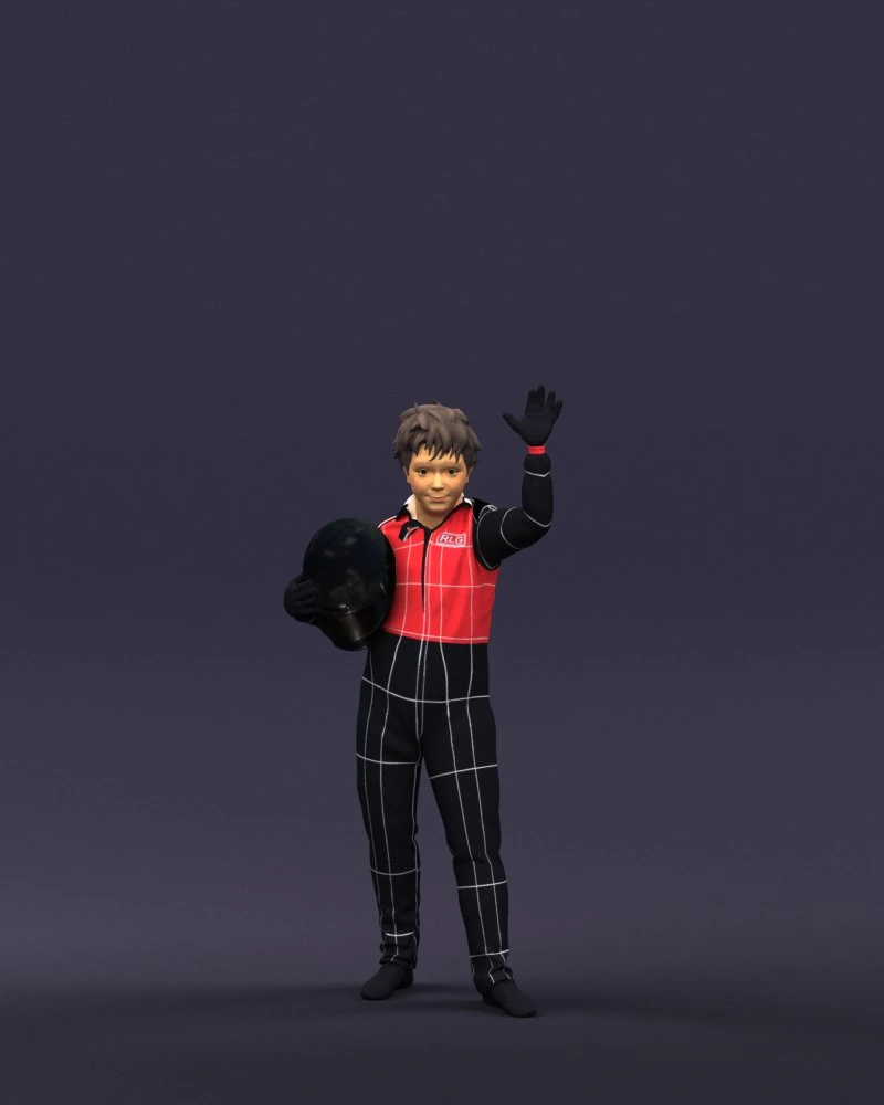racer boy 0400 3D Model .c4d .max .obj .3ds .fbx .stl .blend
