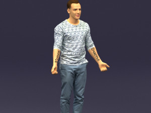 metal pants man 0401 Modèle 3D