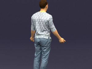 metal pants man 0401 Modèle 3D