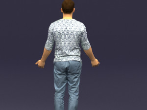 metal pants man 0401 Modèle 3D