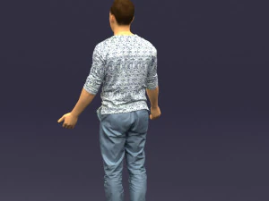 metal pants man 0401 3D Model