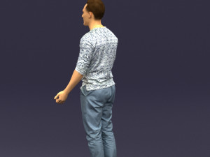 metal pants man 0401 Modèle 3D