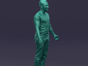 metal pants man 0401 3D Model