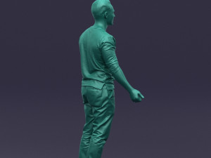 metal pants man 0401 Modèle 3D