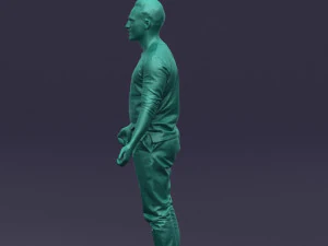 metal pants man 0401 3D Model