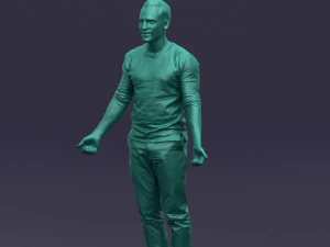 metal pants man 0401 3D Model