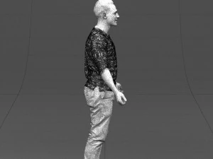 metal pants man 0401 3D Model