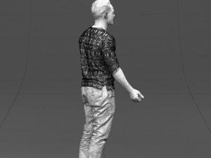 metal pants man 0401 3D Model