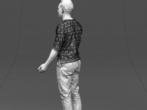 metal pants man 0401 Modèle 3D