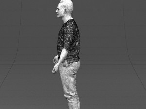 metal pants man 0401 Modèle 3D