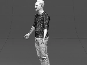 metal pants man 0401 3D Model