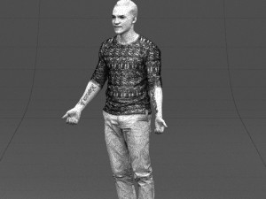 metal pants man 0401 Modèle 3D