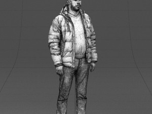 cool jacket man 0399 3D Model